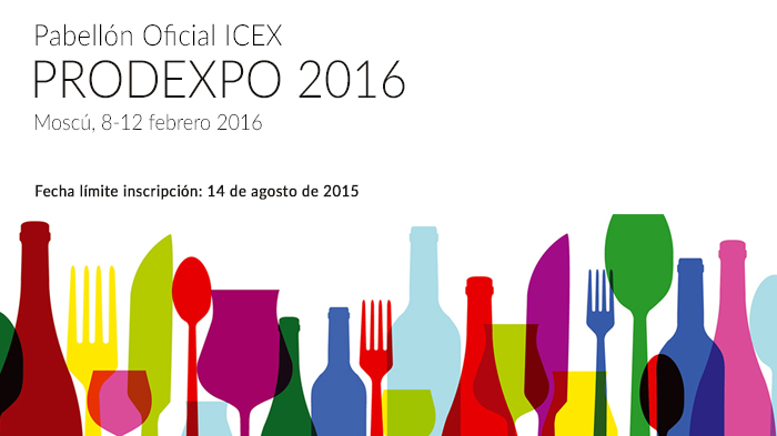 PRODEXPO Feria Alimentación y Bebidas en Moscú 8-12 febrero 2016