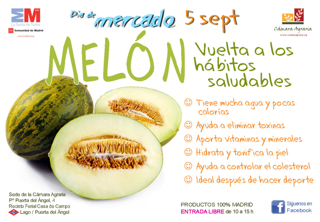 Día de Mercado en la Cámara Agraria 5 septiembre. Melón de Villaconejos