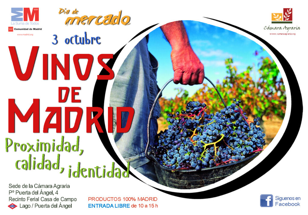 Día de Mercado sábado 3 de octubre VINOS DE MADRID
