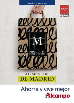 Promoción en ALCAMPO «ALIMENTOS DE MADRID»