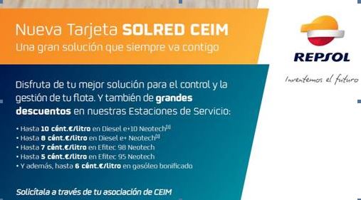 Tarjeta SOLRED: descuentos en carburantes