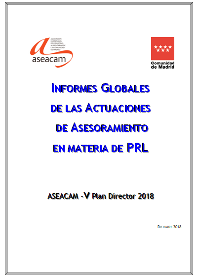Aseacam publica sus informes sobre el PRL- V Plan Director C.M. 2018