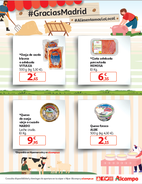 ALCAMPO apoya alimentos locales