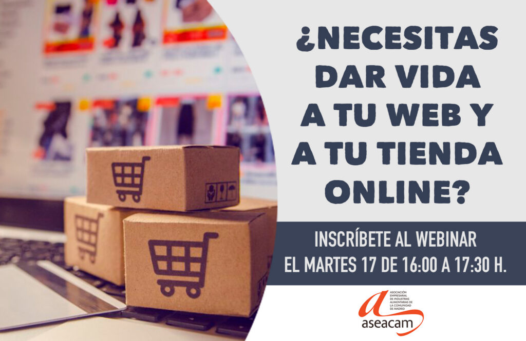 Webinar Dar vida a tu web/tienda on line en 5 pasos