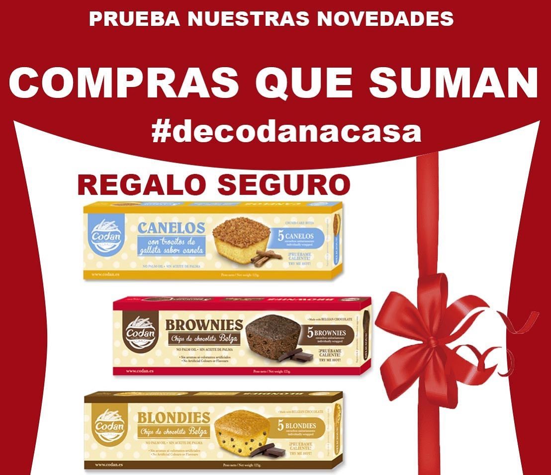 Codan presenta novedades: Canelos, Brownies y Blondies
