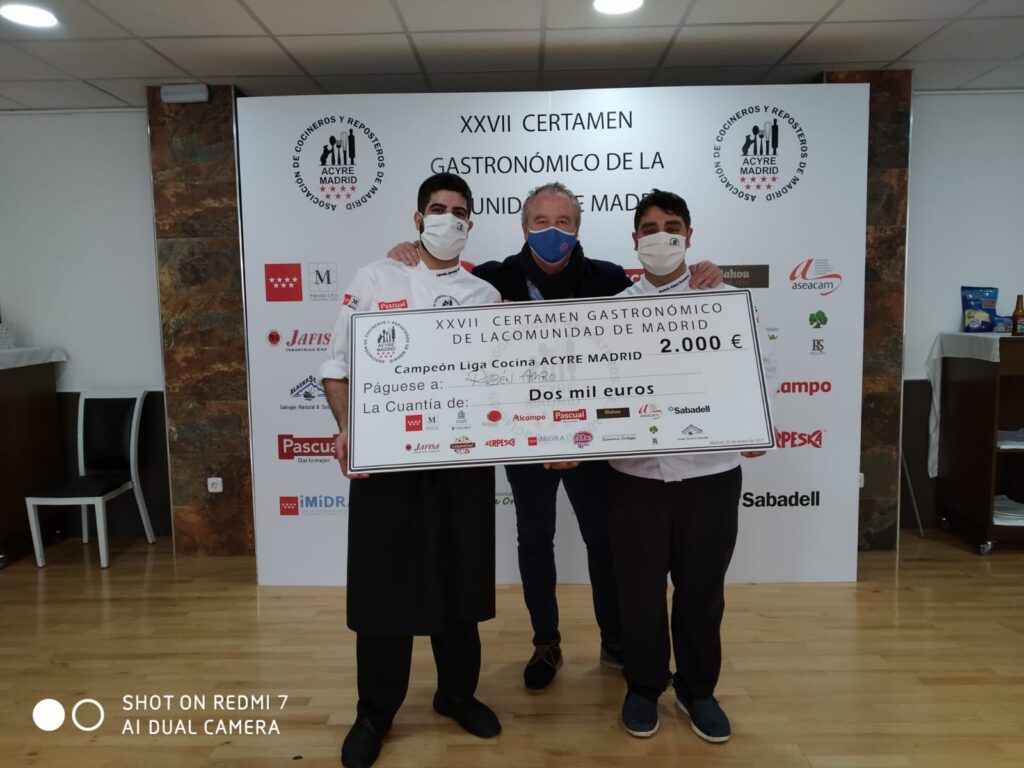 Rubén Amro y Agustín Herrera, flamantes campeones del XXVII Certamen Gastronómico de la C.Madrid