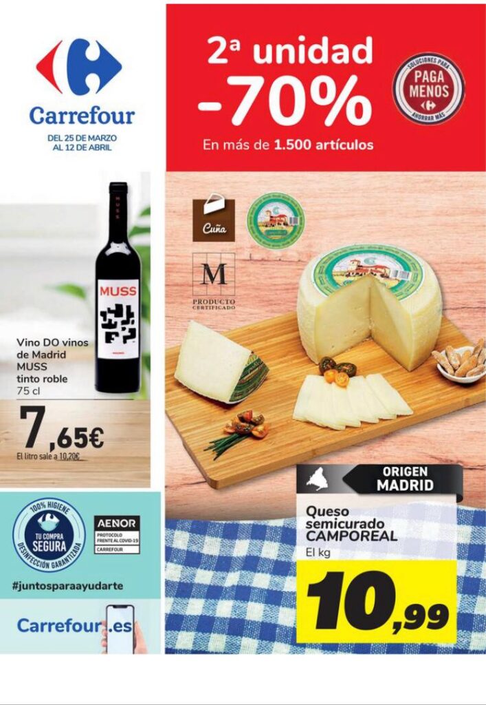 Alimentos de Madrid en Carrefour hasta 12 abril