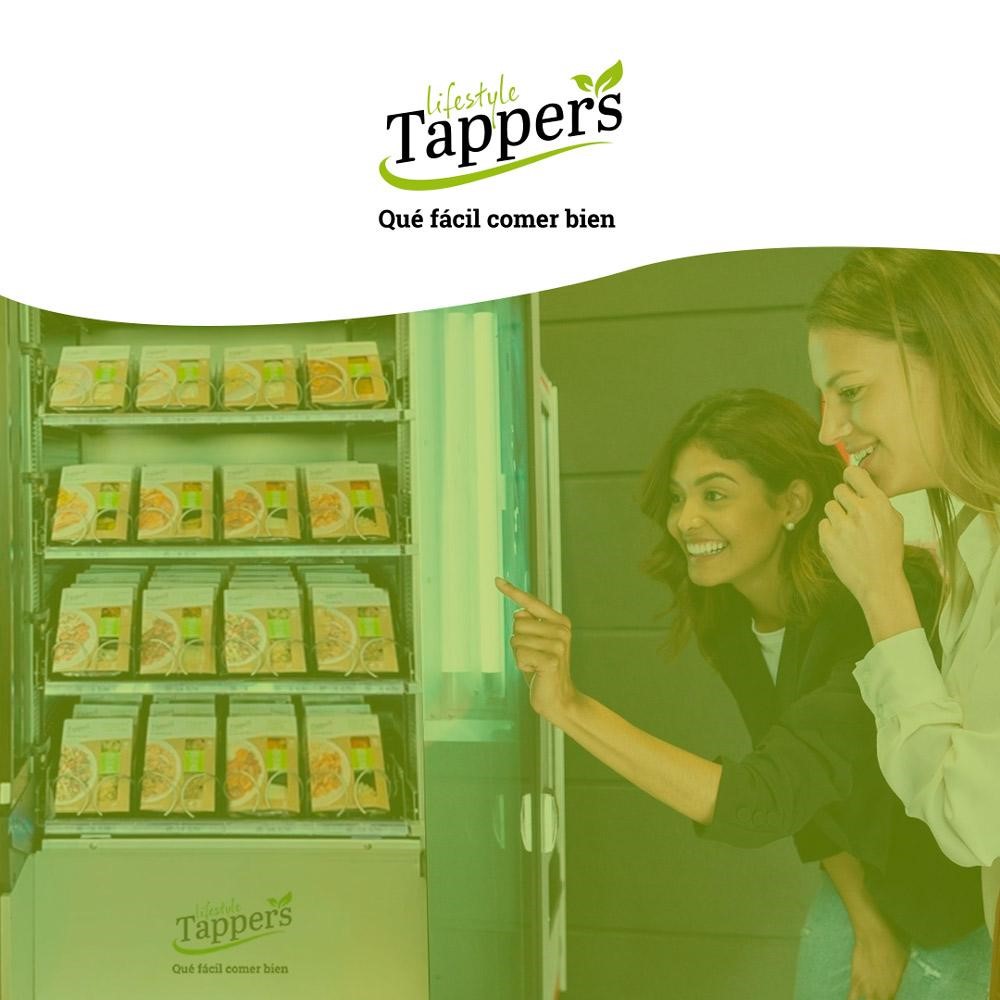 Tappers, pone a tu disposición máquinas de venta de sus platos, la solución para comer sano a diario.